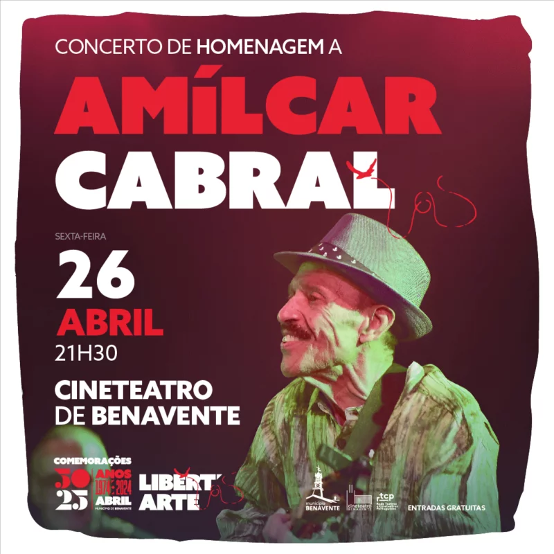 Capa Oficial do Evento Concerto de Homenagem a “Amílcar Cabral”