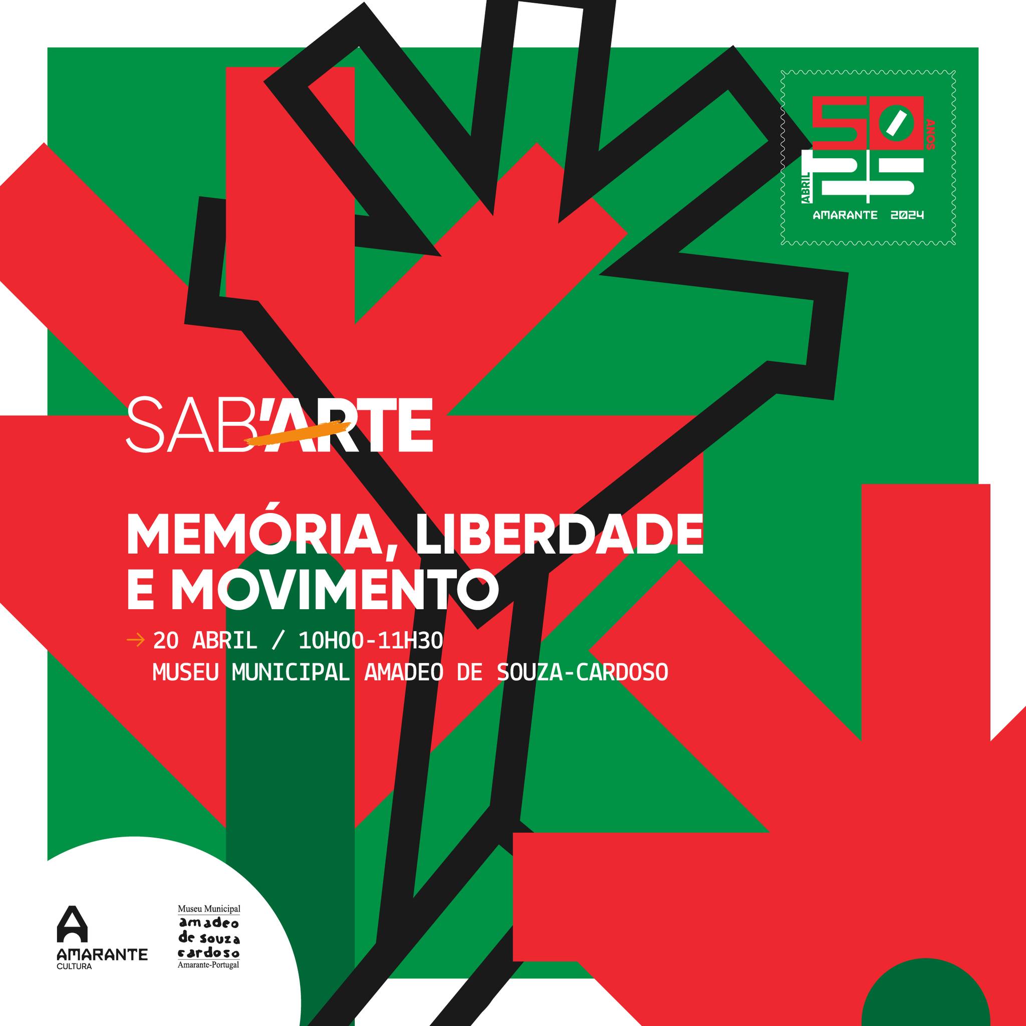 Capa do Evento Sab’Arte - “Memória, Liberdade e Movimento