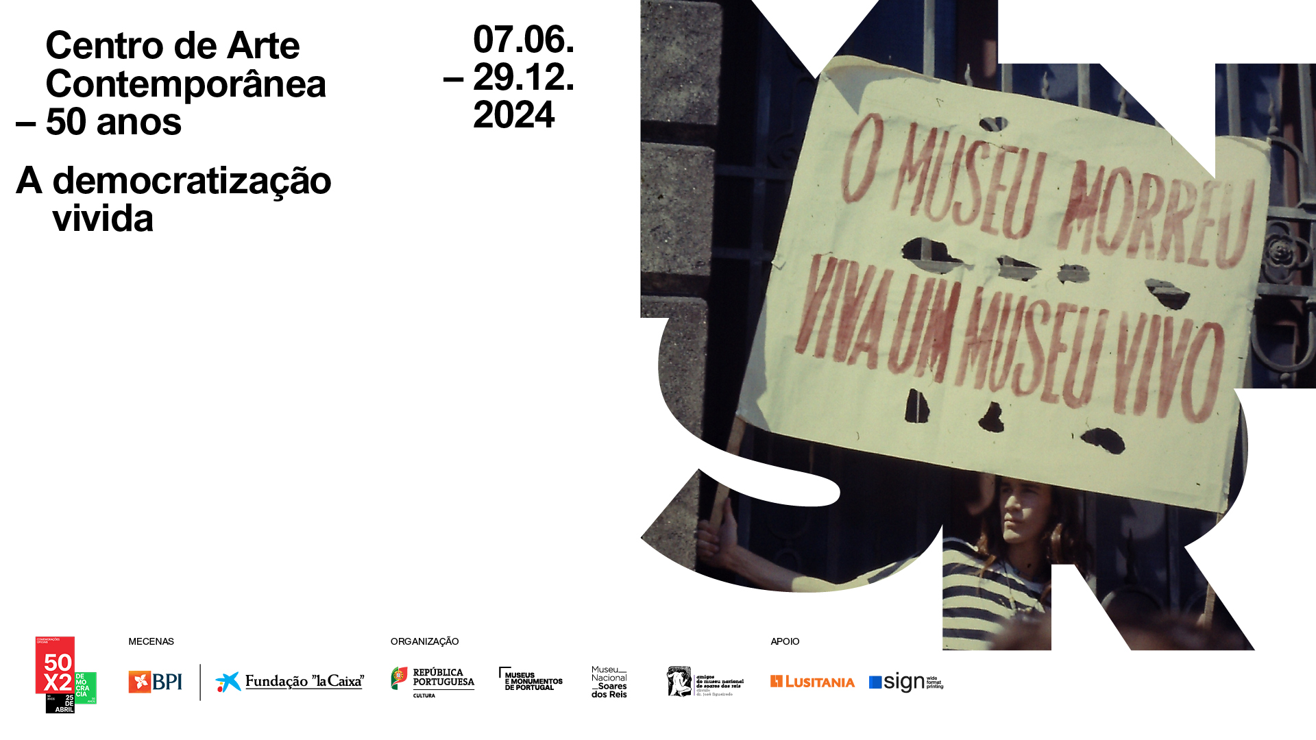 Capa Oficial do Evento Centro de Arte Contemporânea - 50 anos: A Democratização Vivida