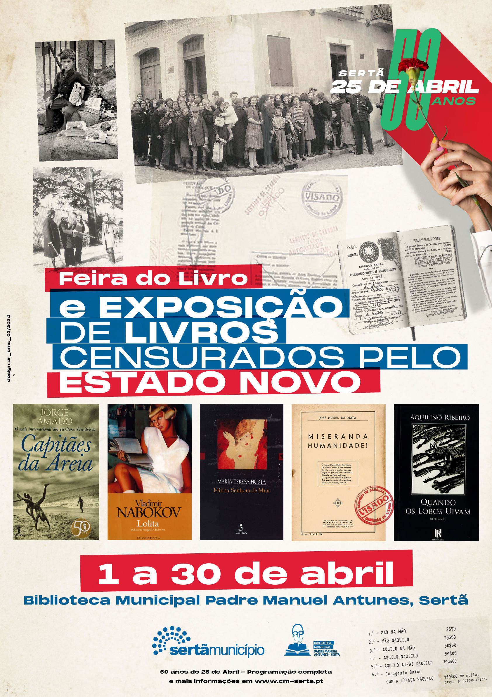 Capa Oficial do Evento Exposição de livros censurados pelo Estado Novo