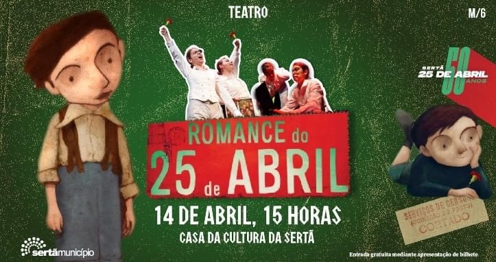 Capa do Evento Teatro “Romance do 25 de Abril”