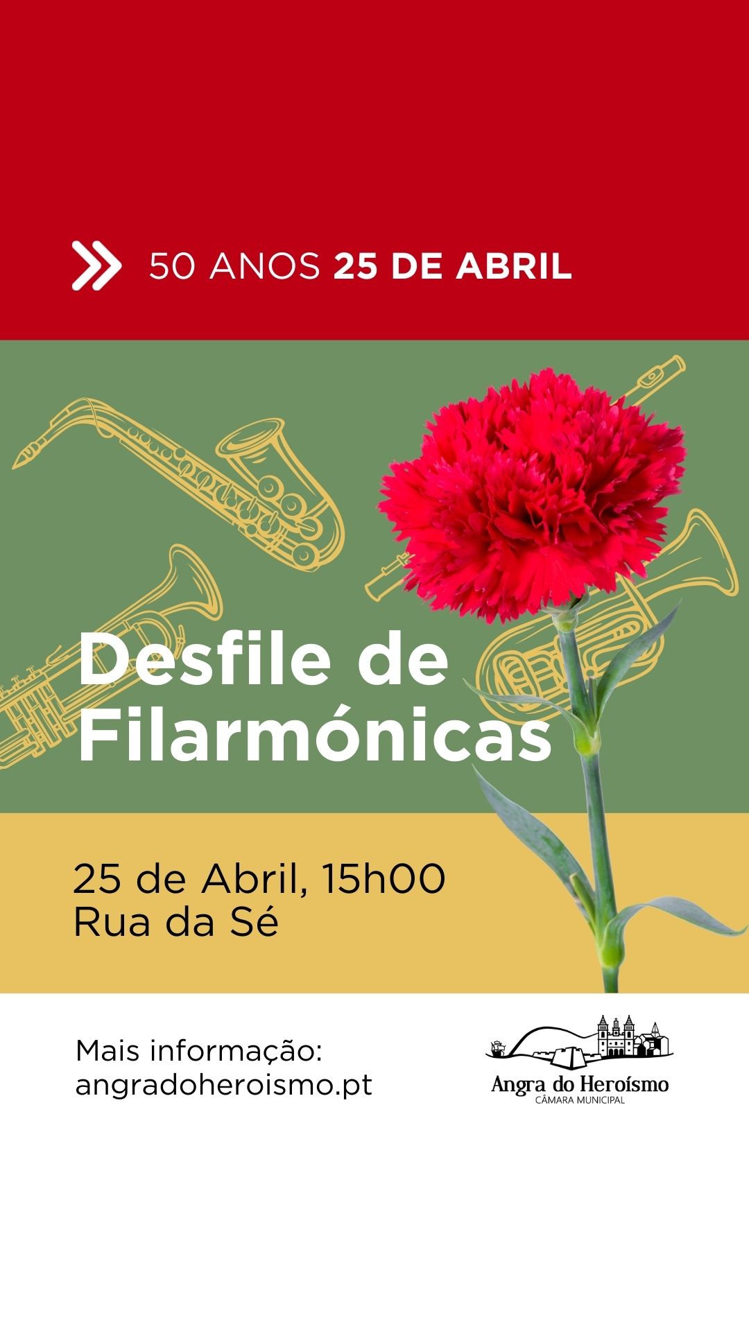 Capa do Evento Desfile de Filarmónicas - 50 anos do 25 de abril