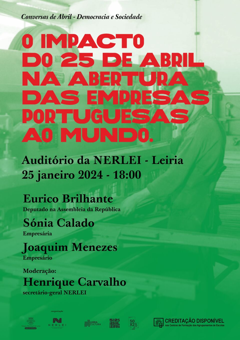 Capa do Evento O impacto do 25 de abril na abertura das empresas portuguesas ao mundo