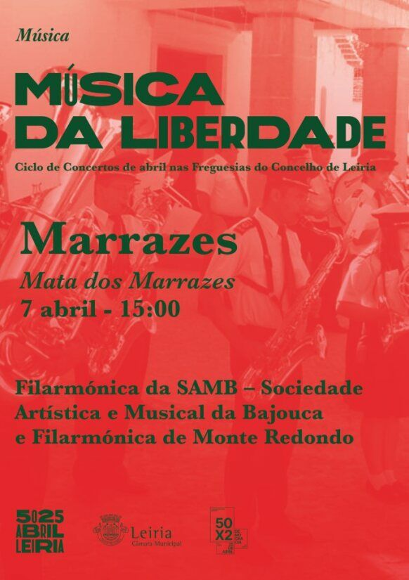 Capa do Evento Música da Liberdade - Concertos de Abril com Bandas Filarmónicas