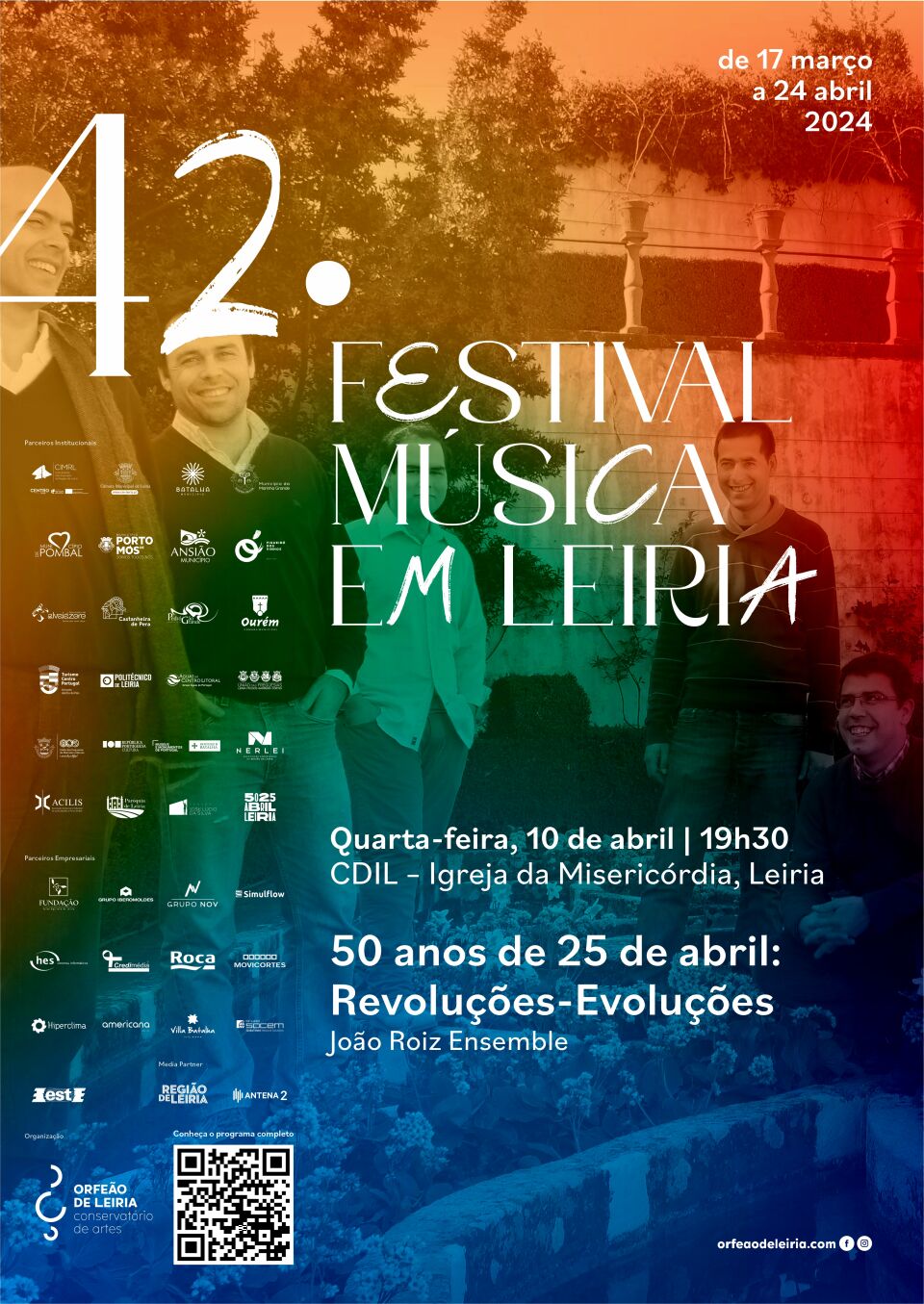 Capa do Evento 50 anos de 25 de Abril: Revoluções - Evoluções, por João Roiz Ensemble