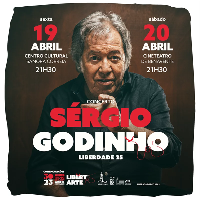 Capa Oficial do Evento Concerto “Sérgio Godinho”