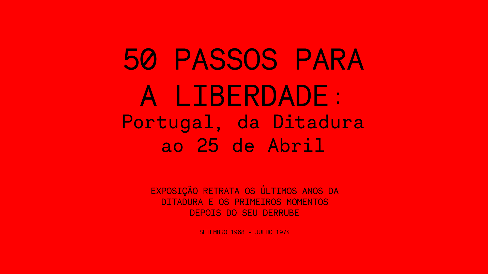 Capa Oficial do Evento “50 Passos Para a Liberdade” | MACAU