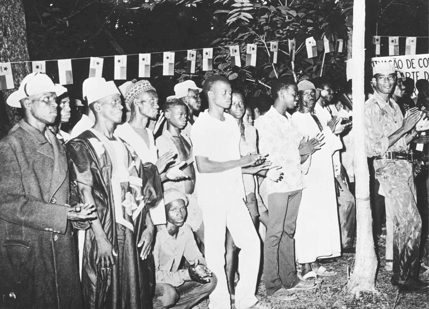 I Assembleia Nacional Popular da Guiné-Bissau na região libertada de Madina de Boé,  23 e 24 de setembro de 1973. Fonte: FMSMB, DAC