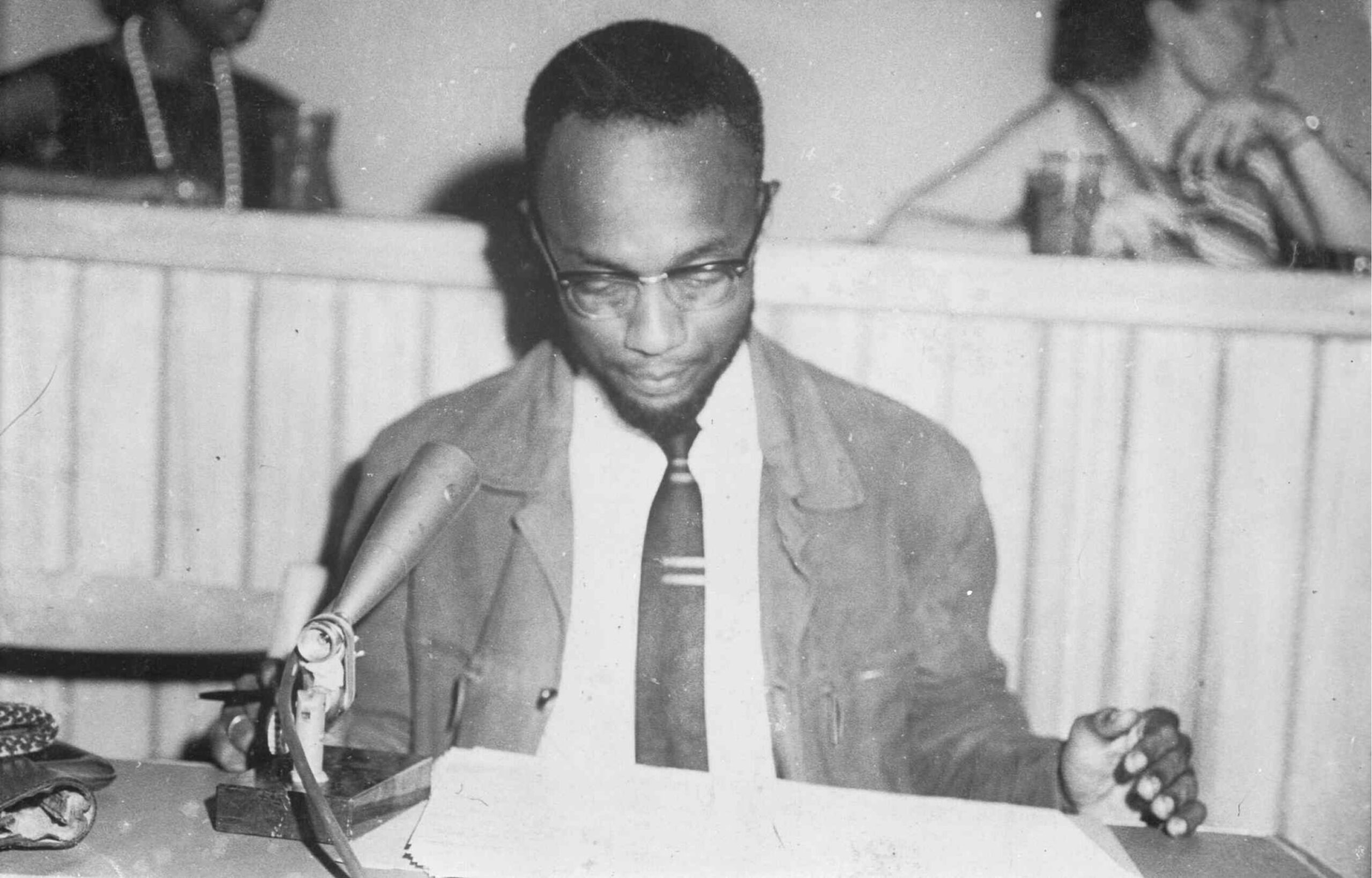 Amílcar Cabral intervindo na IV Comissão da ONU, 12 de dezembro de 1962. Fonte: FMSMB, DAC