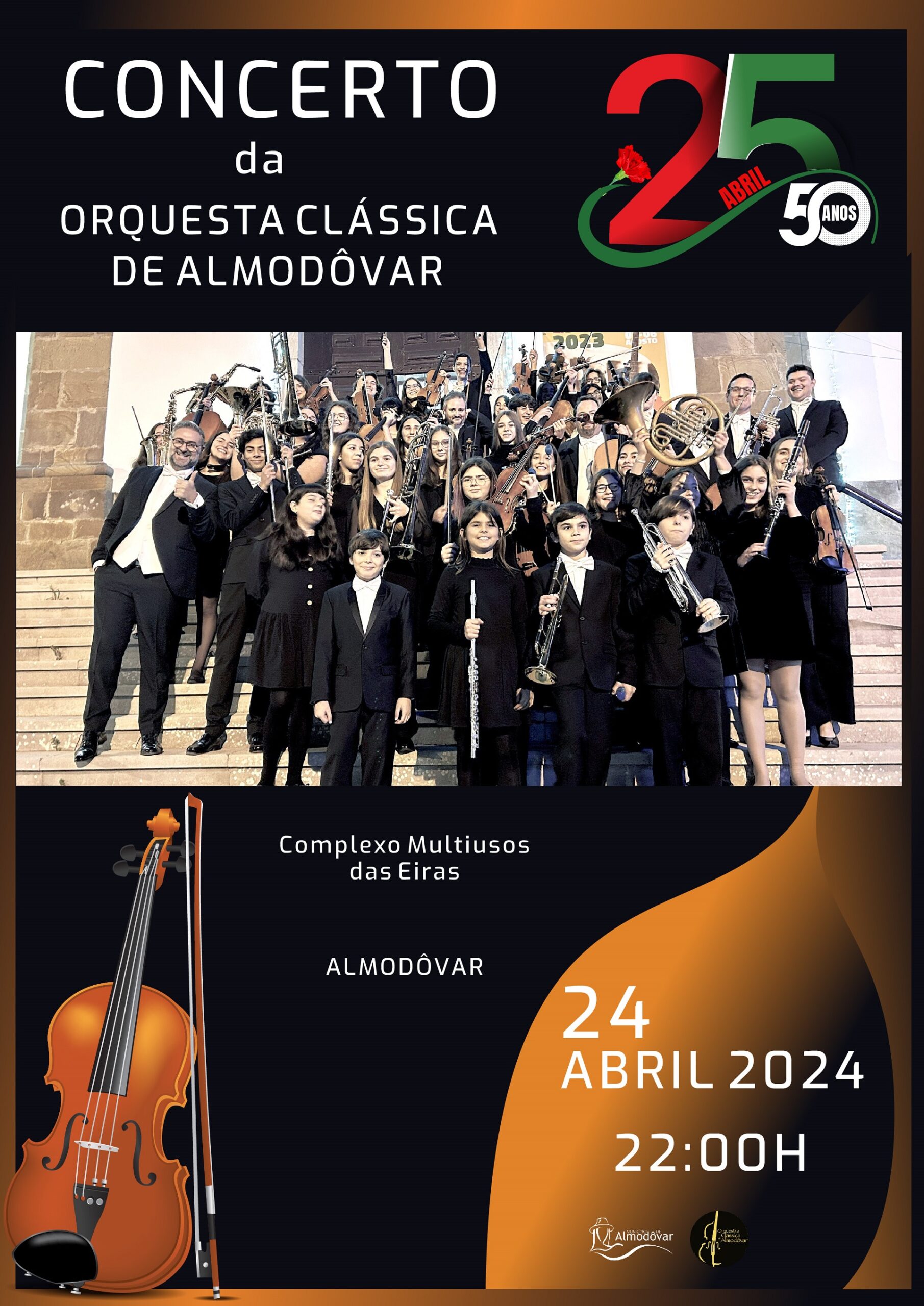 Capa Oficial do Evento Concerto 50 Anos de Abril