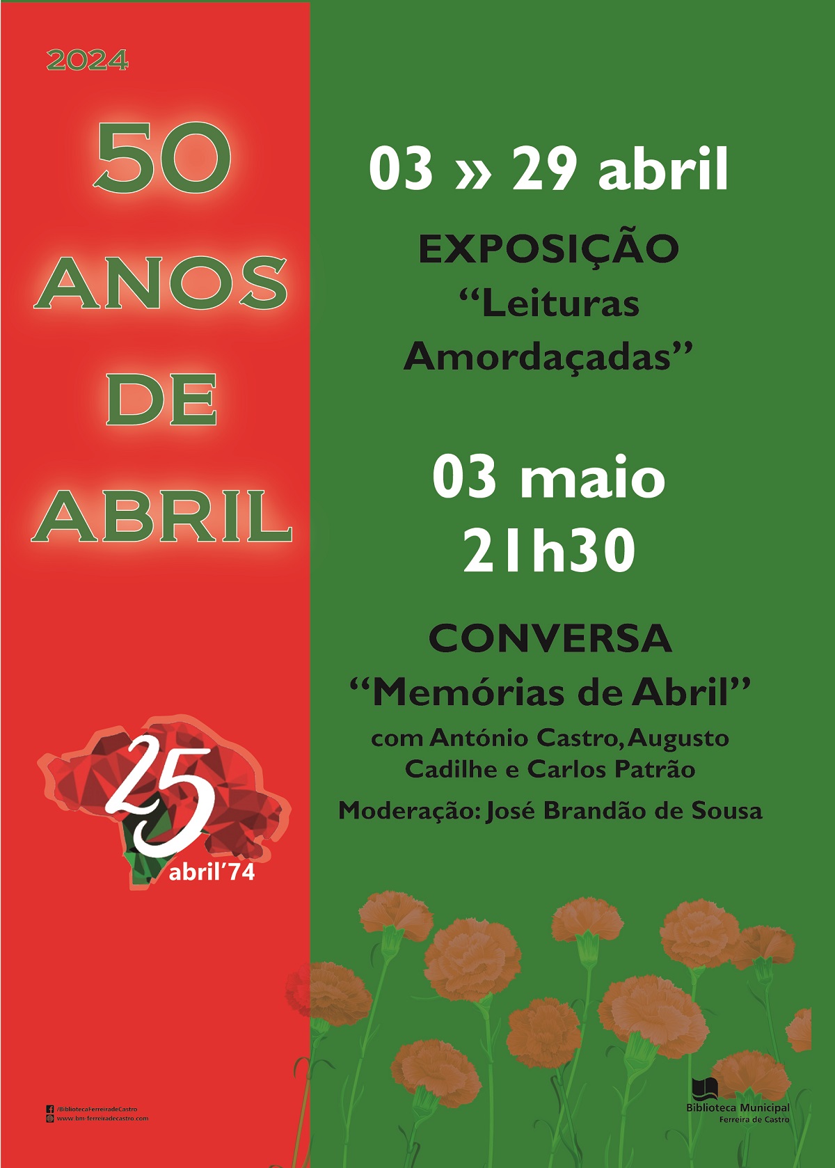 Capa Oficial do Evento Conversa “Memórias de Abril”