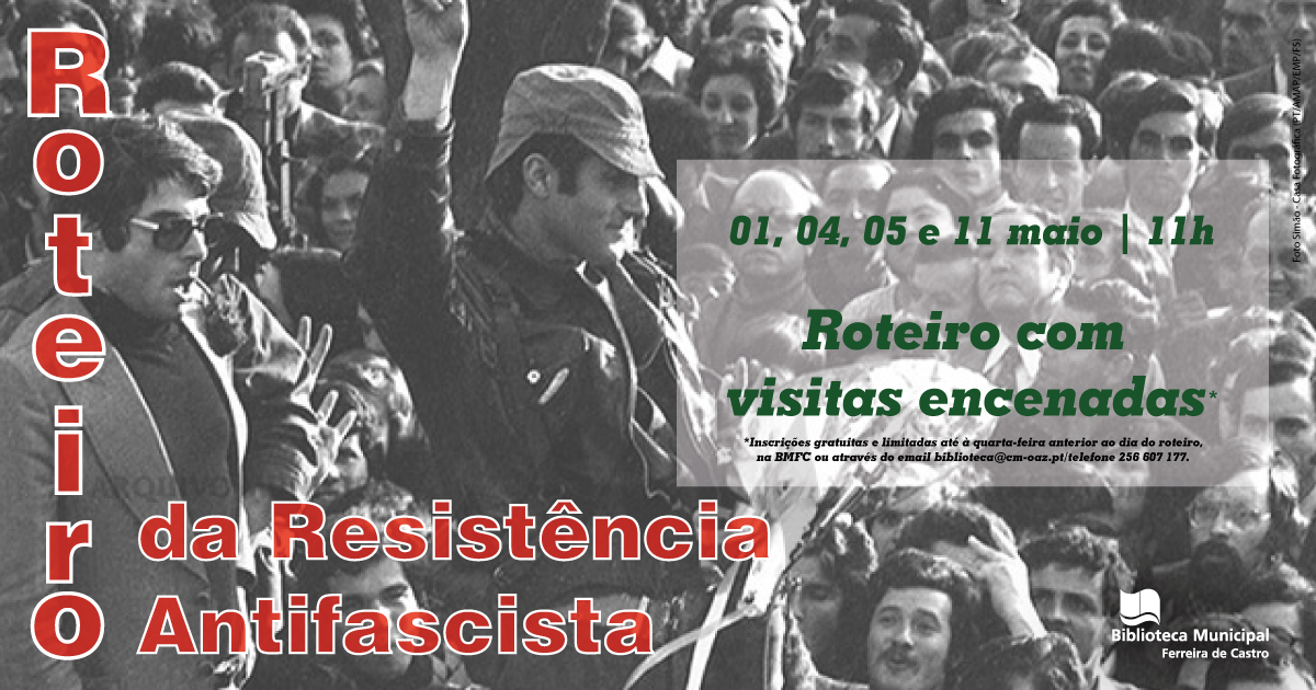 Capa Oficial do Evento Roteiro da Resistência Antifascista