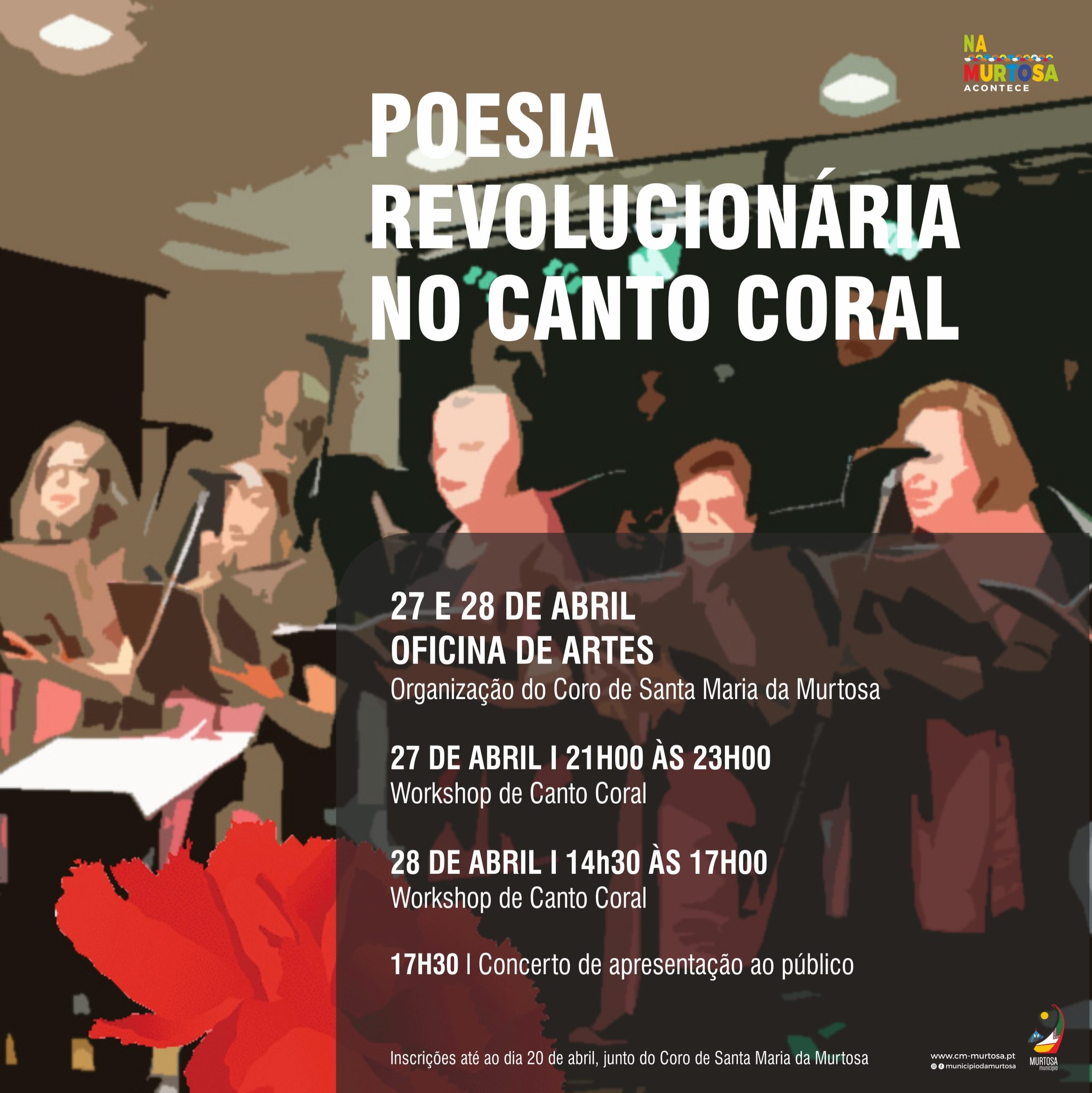 Capa do Evento POESIA REVOLUCIONÁRIA NO CANTO CORAL 