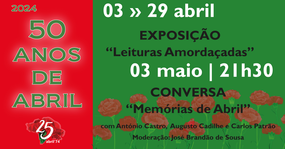 Capa do Evento Conversa “Memórias de Abril”