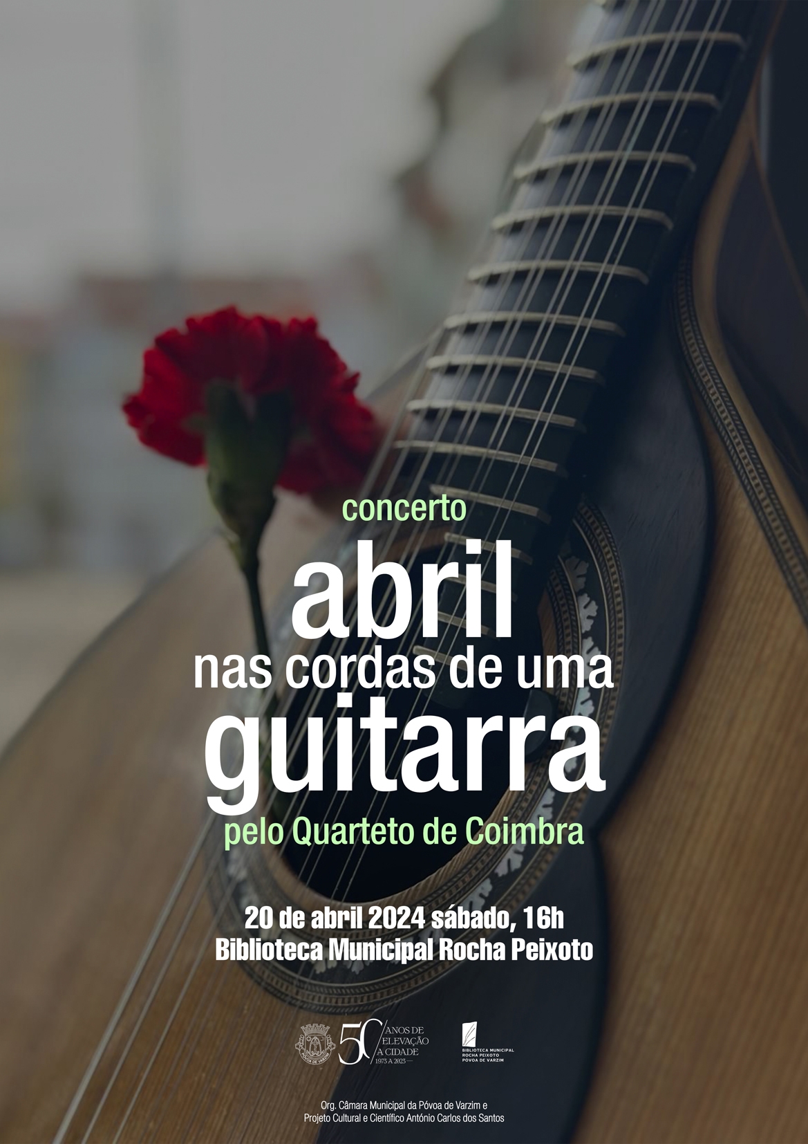 Capa do Evento Concerto: Abril nas cordas de uma guitarra” com o Quarteto de Coimbra