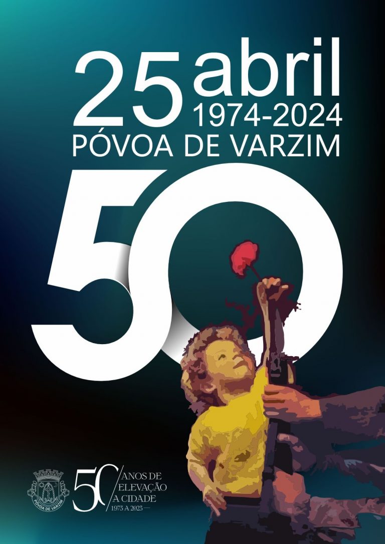 Capa Oficial do Evento Sessão Comemorativa do 25 de Abril na Póvoa de Varzim