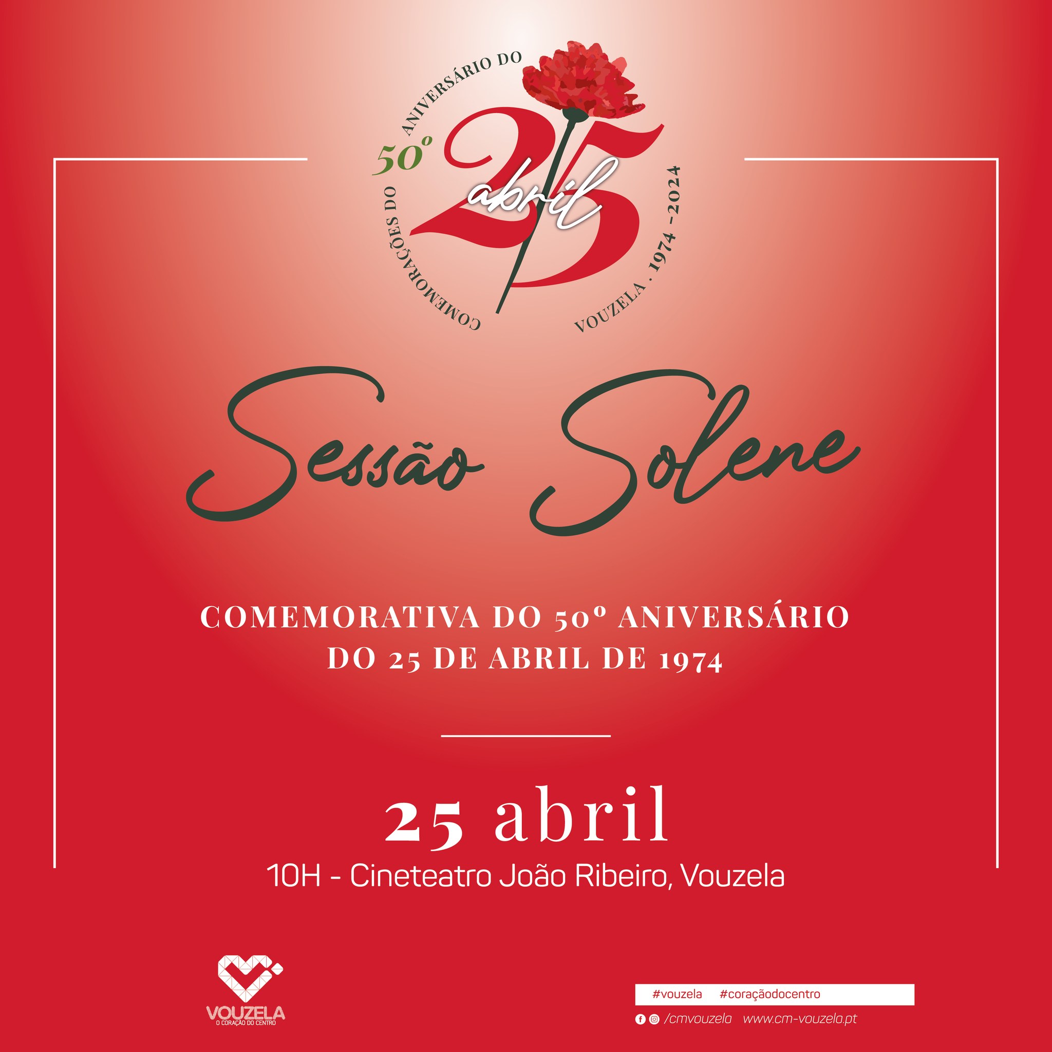 Capa Oficial do Evento Sessão Solene comemorativa do 50º Aniversário do 25 de Abril de 1974