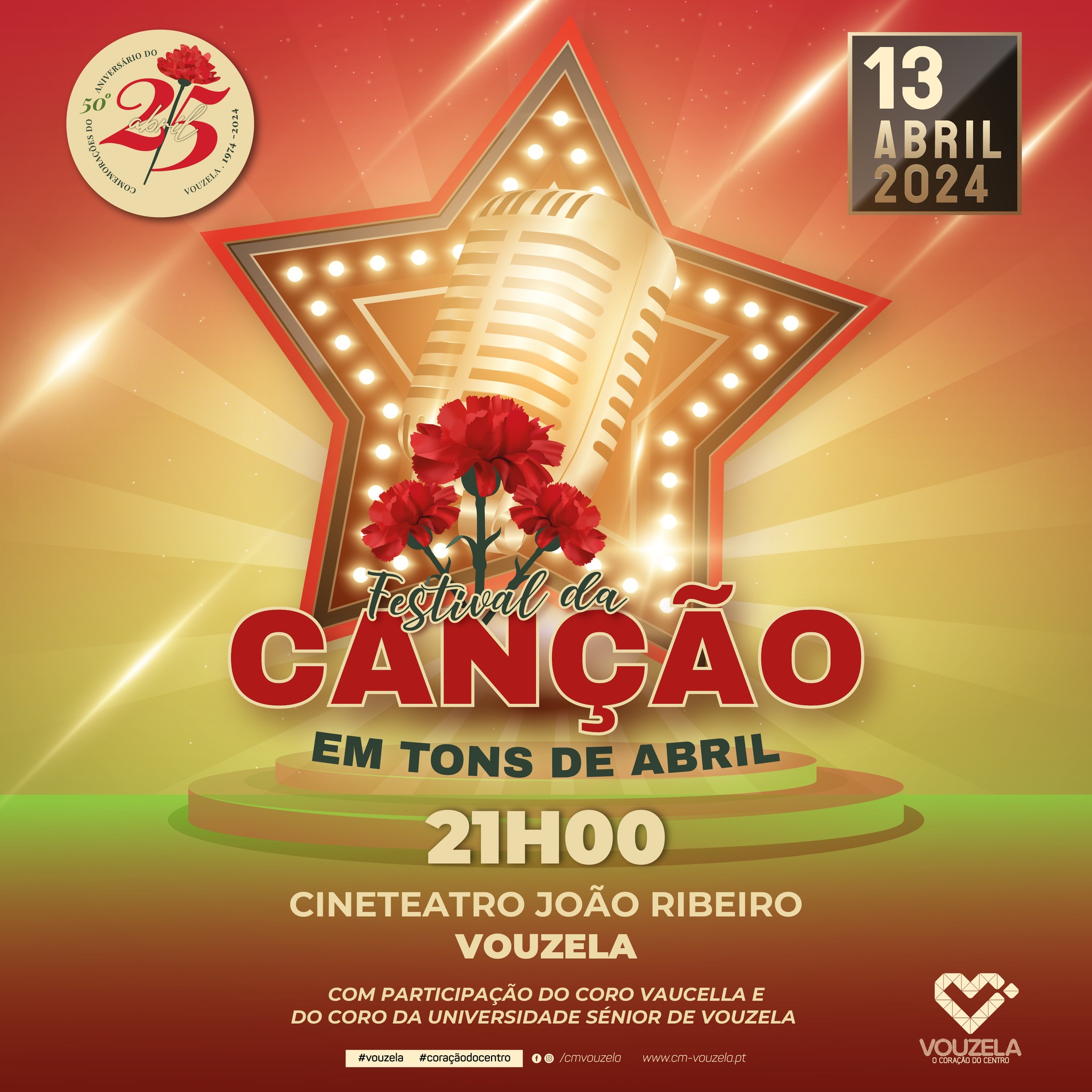 Capa Oficial do Evento FESTIVAL DA CANÇÃO EM TONS DE ABRIL