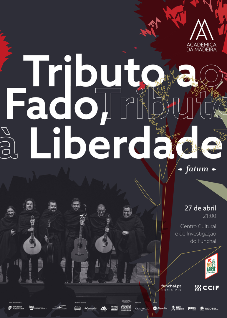 Capa Oficial do Evento Tributo ao Fado. Tributo à Liberdade