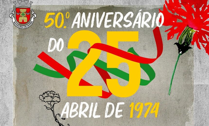 Capa Oficial do Evento Conferência sobre o 25 de abril, organizada pelo Clube Militar de Oficiais de Mafra