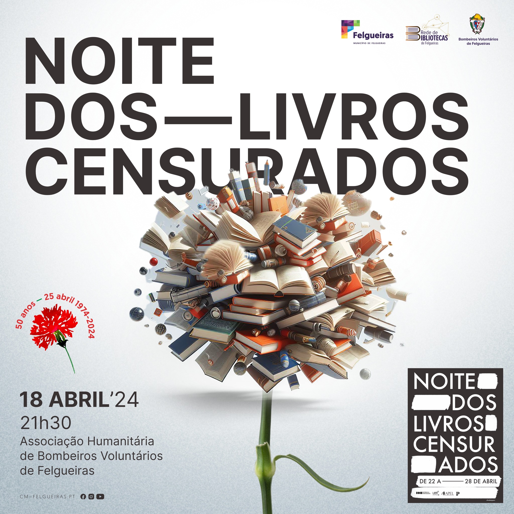 Capa do Evento Noites dos Livros Censurados