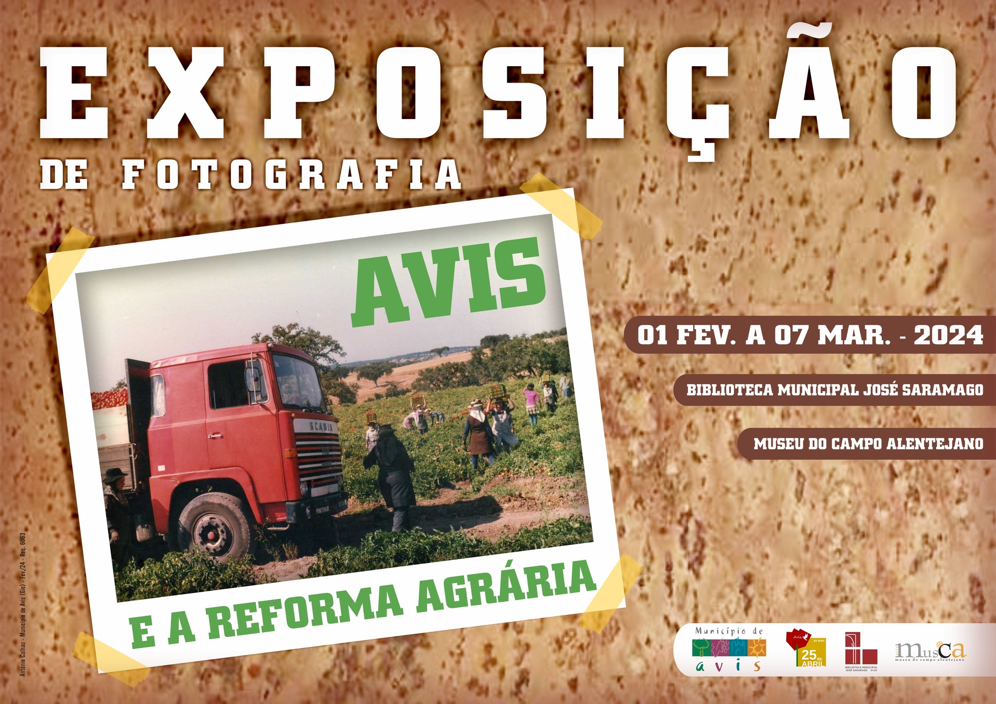 Capa Oficial do Evento Exposição Fotográfica “Avis e a Reforma Agrária”  