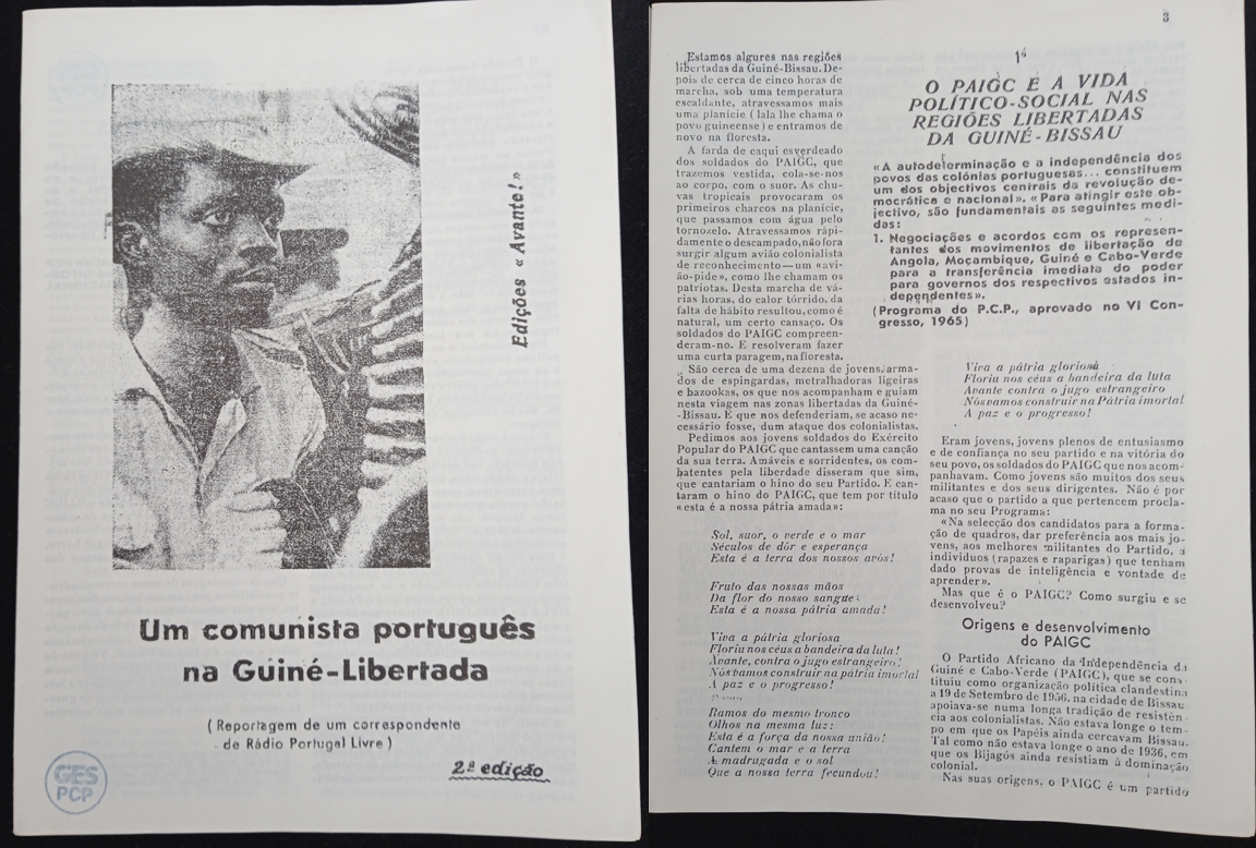 Capa do Evento “Um comunista português na Guiné-Libertada (Reportagem de um correspondente da Rádio Portugal Livre)”