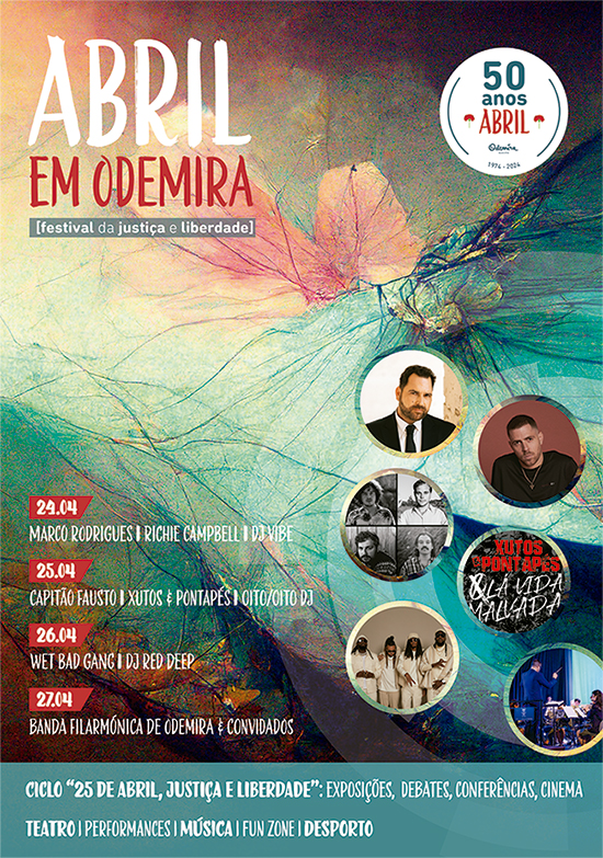 Capa Oficial do Evento Abril em Odemira - Festival da Justiça e Liberdade