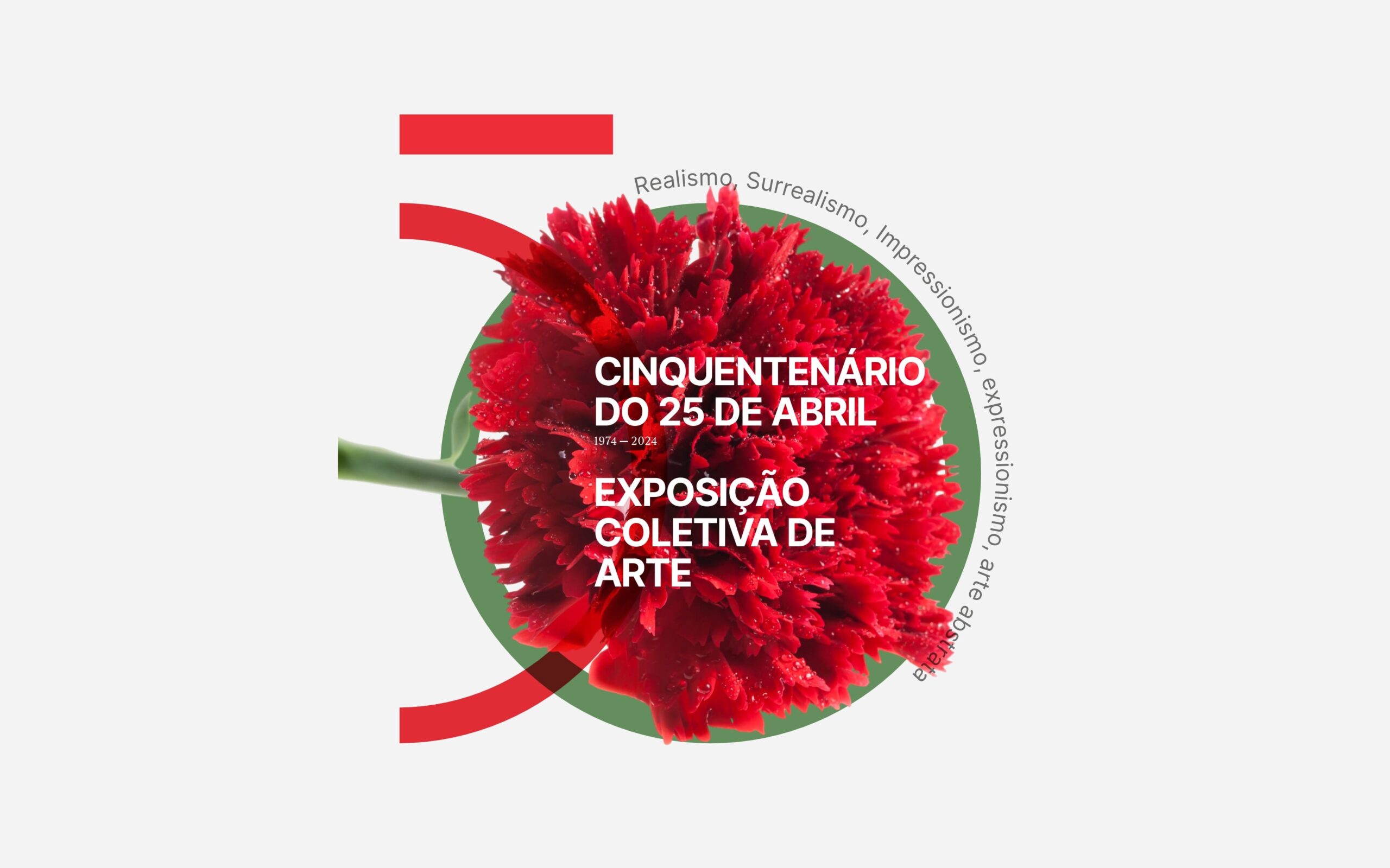 Capa do Evento Cinquentenário do 25 de Abril - Exposição Coletiva de Arte