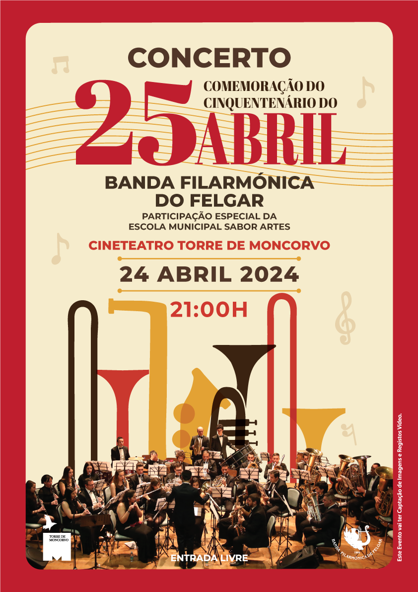 Capa do Evento Concerto de Comemoração do Cinquentenário do 25 Abril