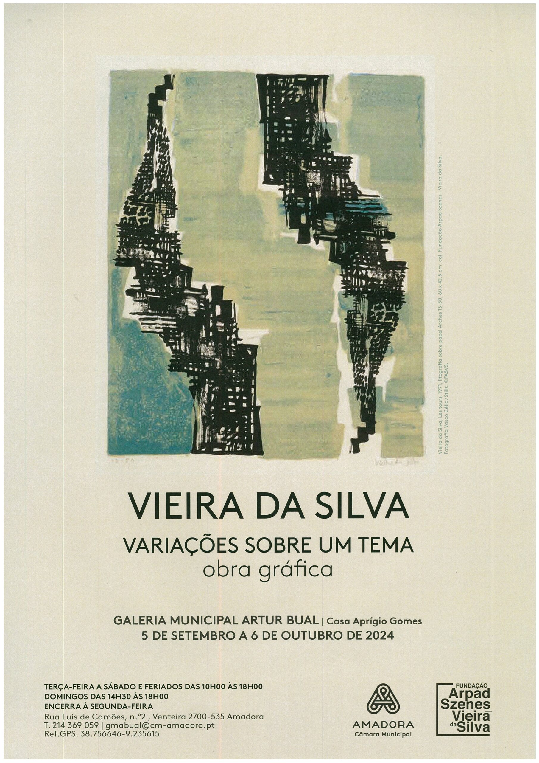 Capa do Evento Exposição “Variações sobre um tema. Obra gráfica de Maria Helena Vieira da Silva