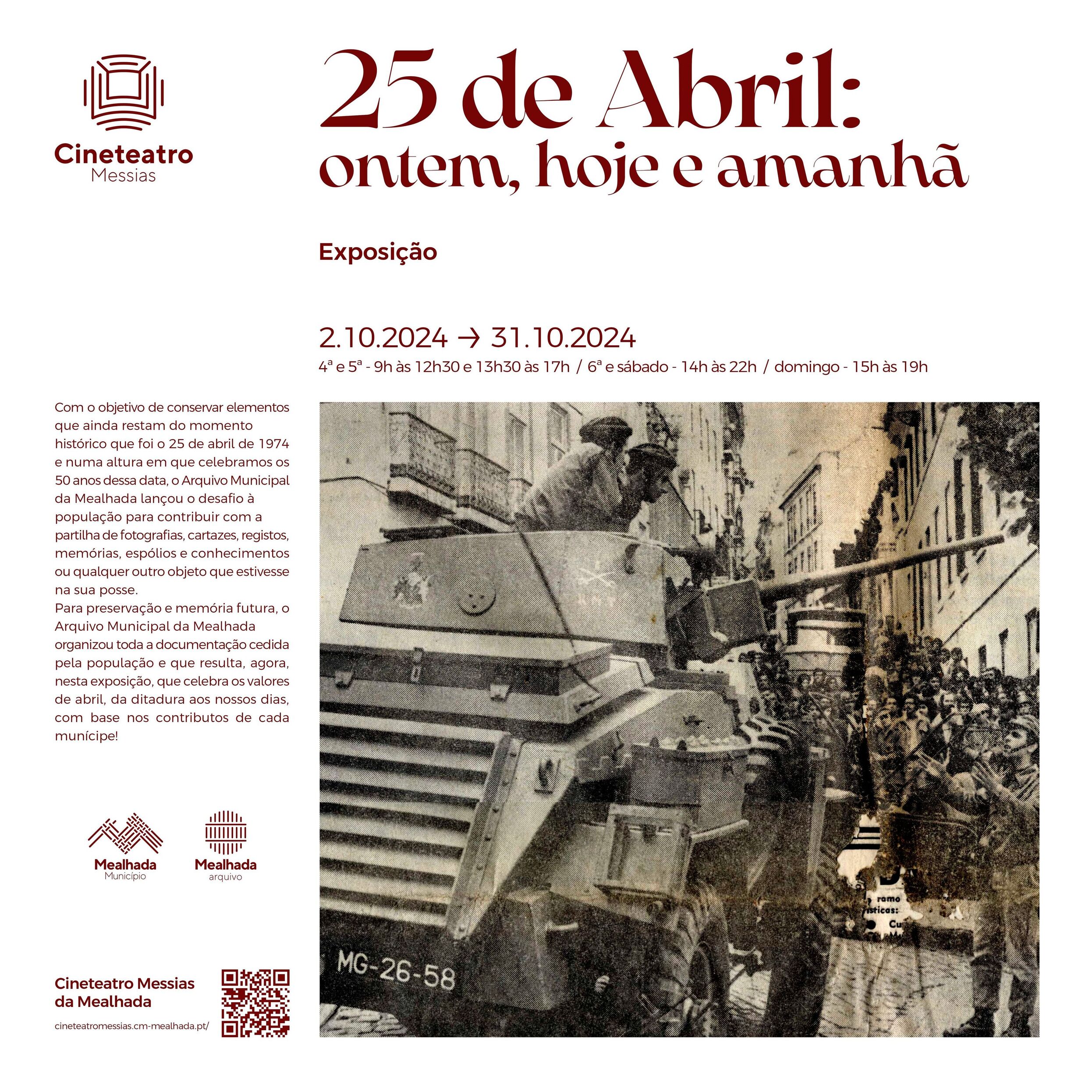 Capa do Evento 25 de Abril: ontem, hoje e amanhã