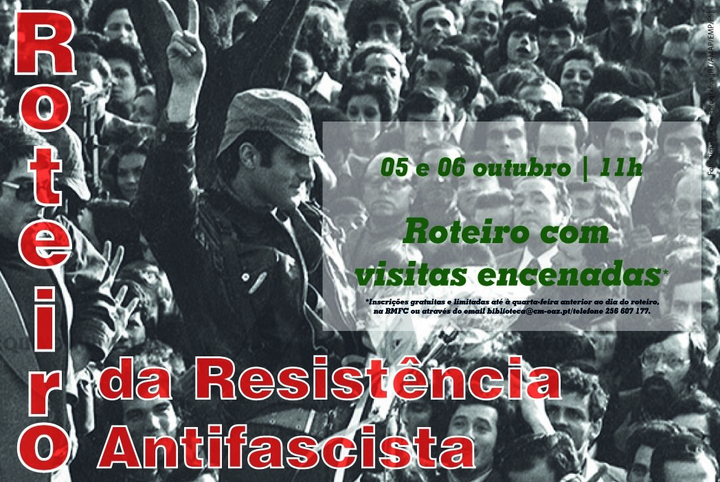 Capa Oficial do Evento Roteiro da Resistência Antifascista | 06 outubro 2024