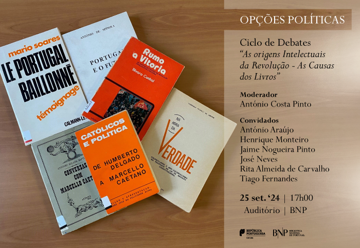 Capa do Evento CICLO DE DEBATES As origens intelectuais da Revolução - as causas dos livros | Opções políticas