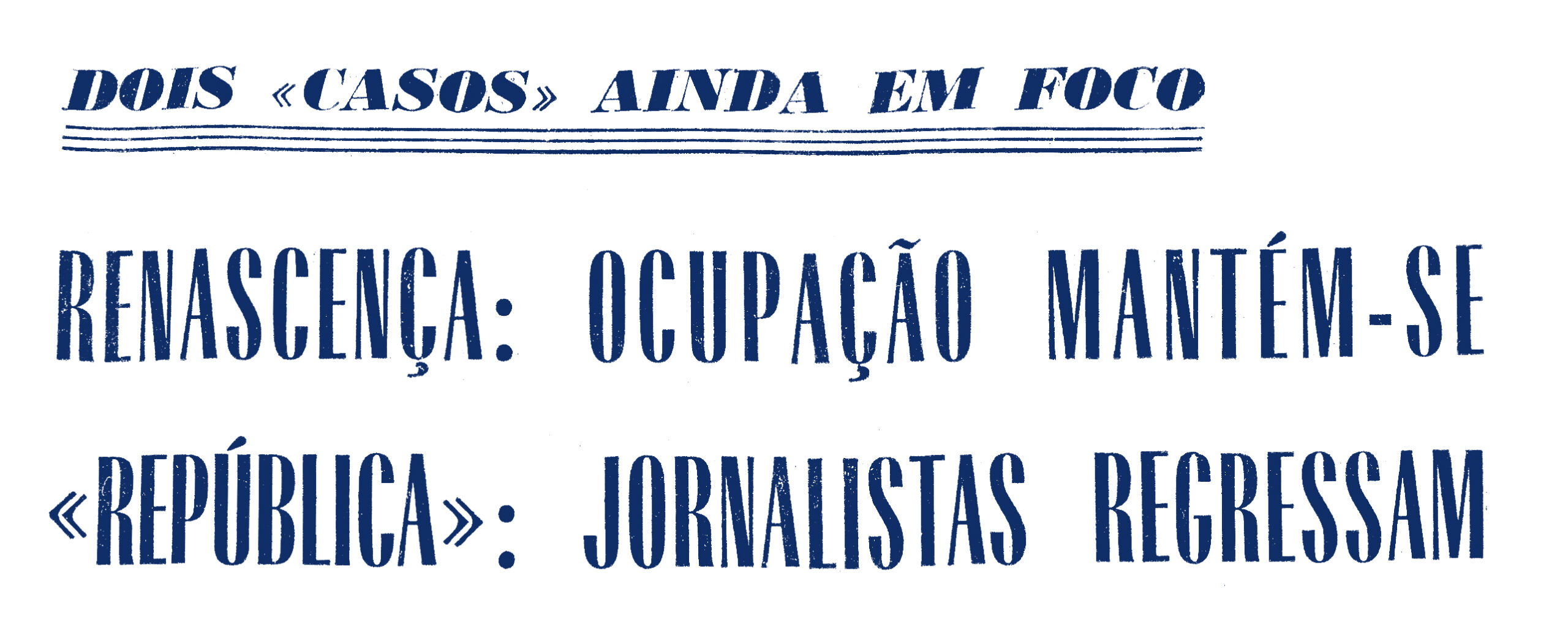 Notícias sobre os conflitos no jornal República (ligado ao Partido Socialista) e na Rádio Renascença (Emissora Católica Portuguesa). Jornal de Notícias, 3 de julho de 1975. HML.