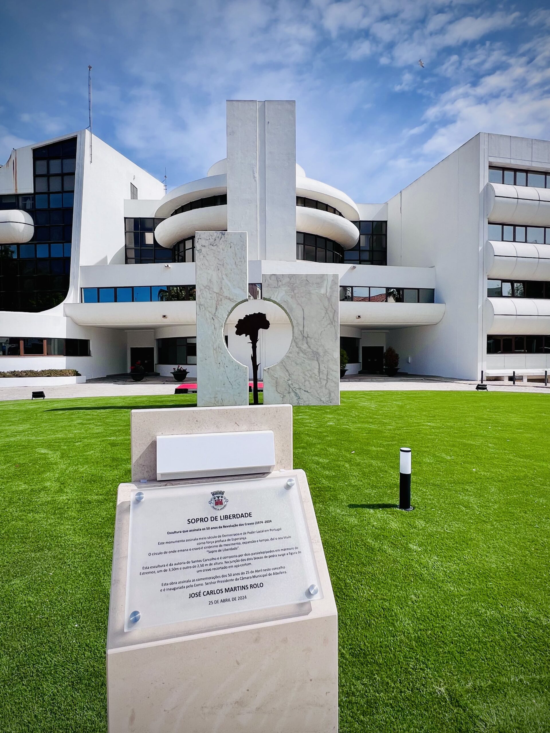 Capa Oficial do Evento Inauguração da Escultura 