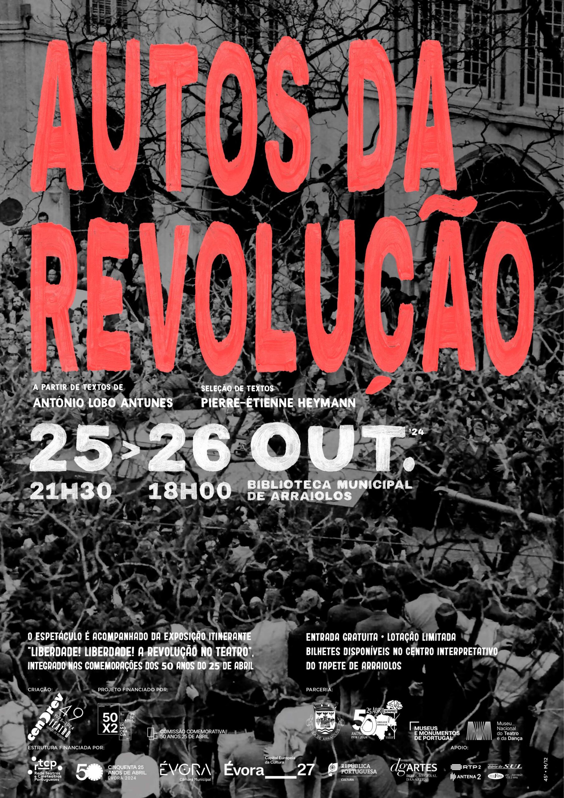 Capa Oficial do Evento Teatro: Autos da Revolução 