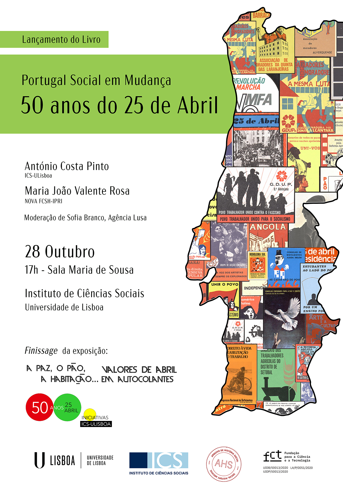 Capa do Evento Lançamento do livro Portugal Social em Mudança - 50 anos do 25 de Abril