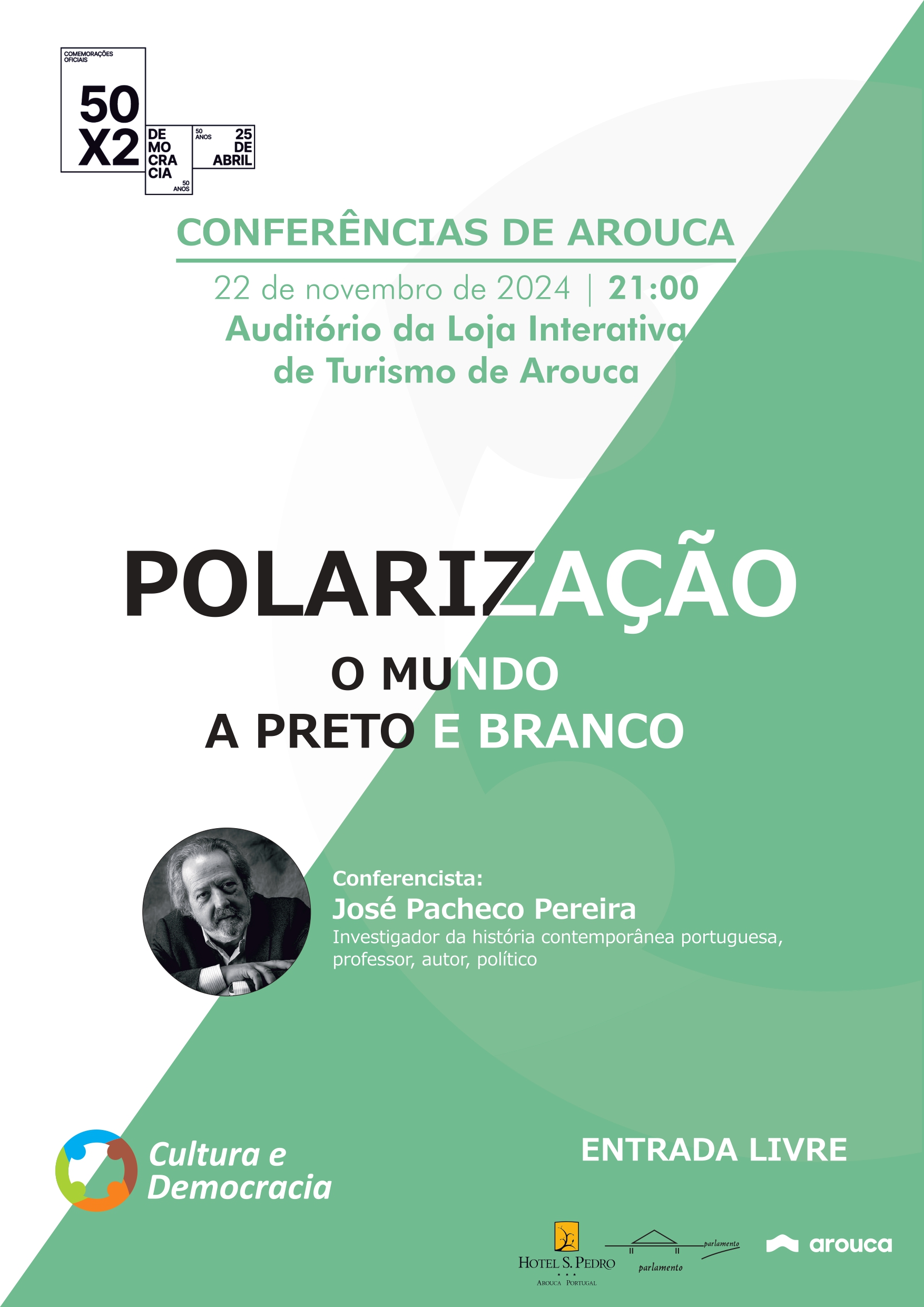 Capa Oficial do Evento Polarização - o Mundo a Preto e Branco