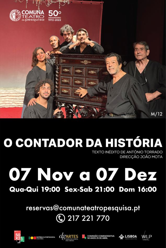 Capa Oficial do Evento O Contador da História - Sextas e Sábados (4ª a Domingo)