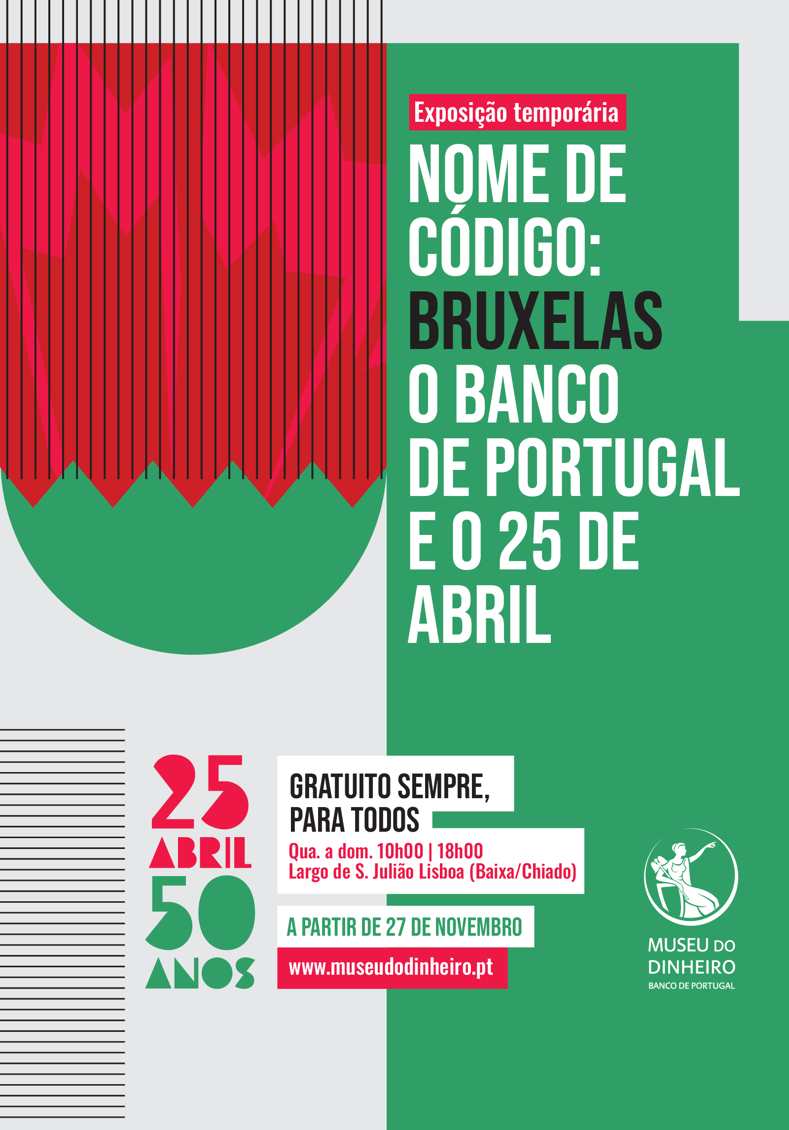 Capa Oficial do Evento Nome de código Bruxelas: o Banco de Portugal e o 25 de Abril