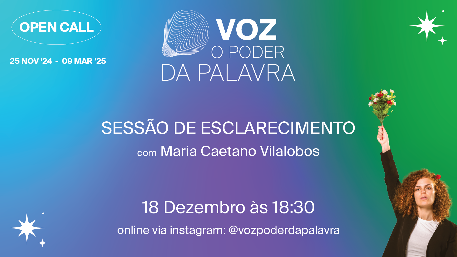 Capa do Evento VOZ - O Poder da Palavra | Sessão de Esclarecimento