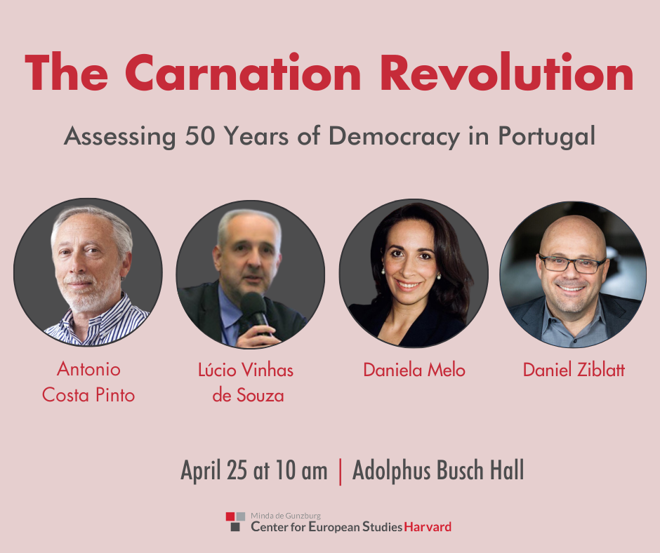 Capa do Evento Harvard - The Carnation Revolution - Assessing 50 Years of Democracy in Portugal