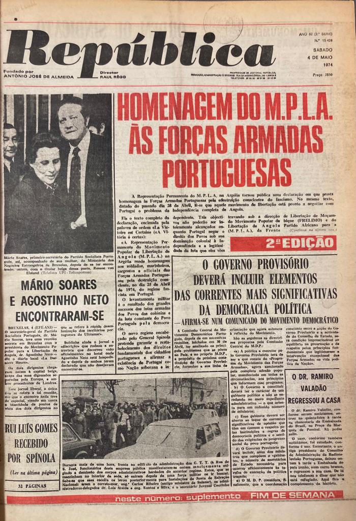 República, 4 de maio de 1974.