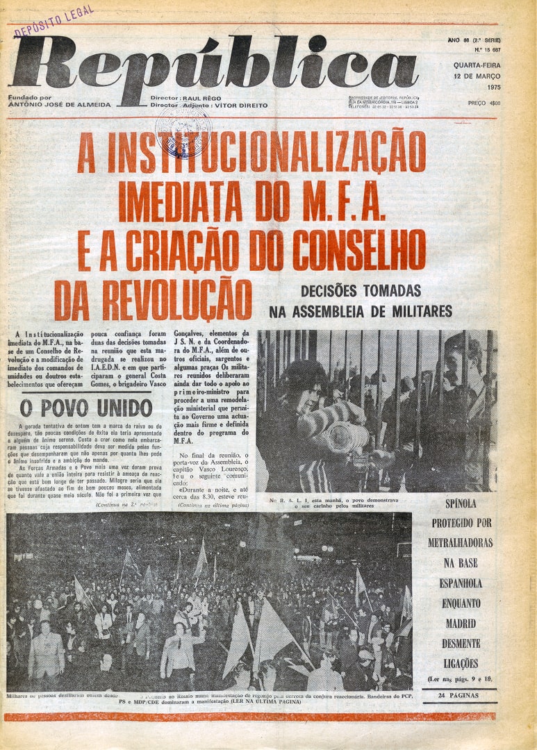 República, 12 de março de 1975. Fonte: HML.