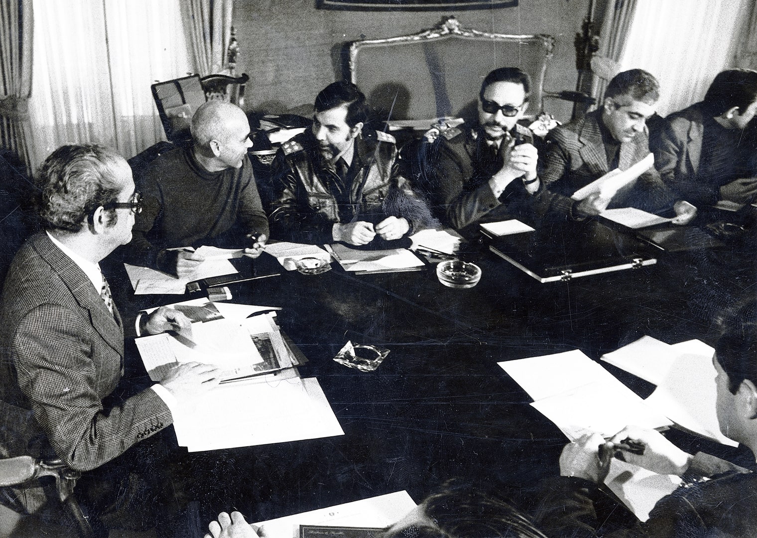 Reunião do Conselho da Revolução. Lisboa, 25 de março de 1975. Fotografia de Gouveia. ANTT