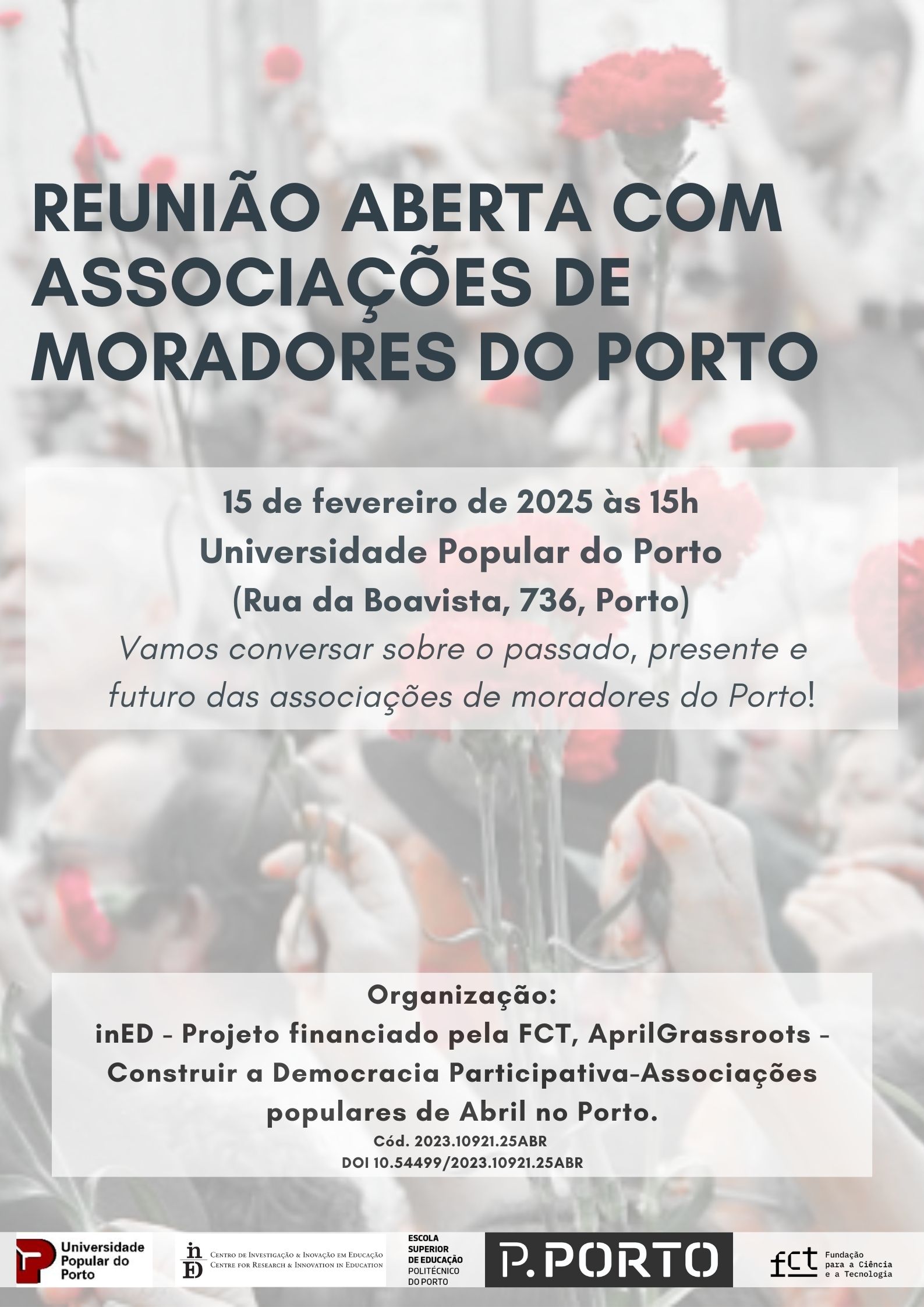 Capa do Evento Reunião Aberta com Associações de Moradores do Porto