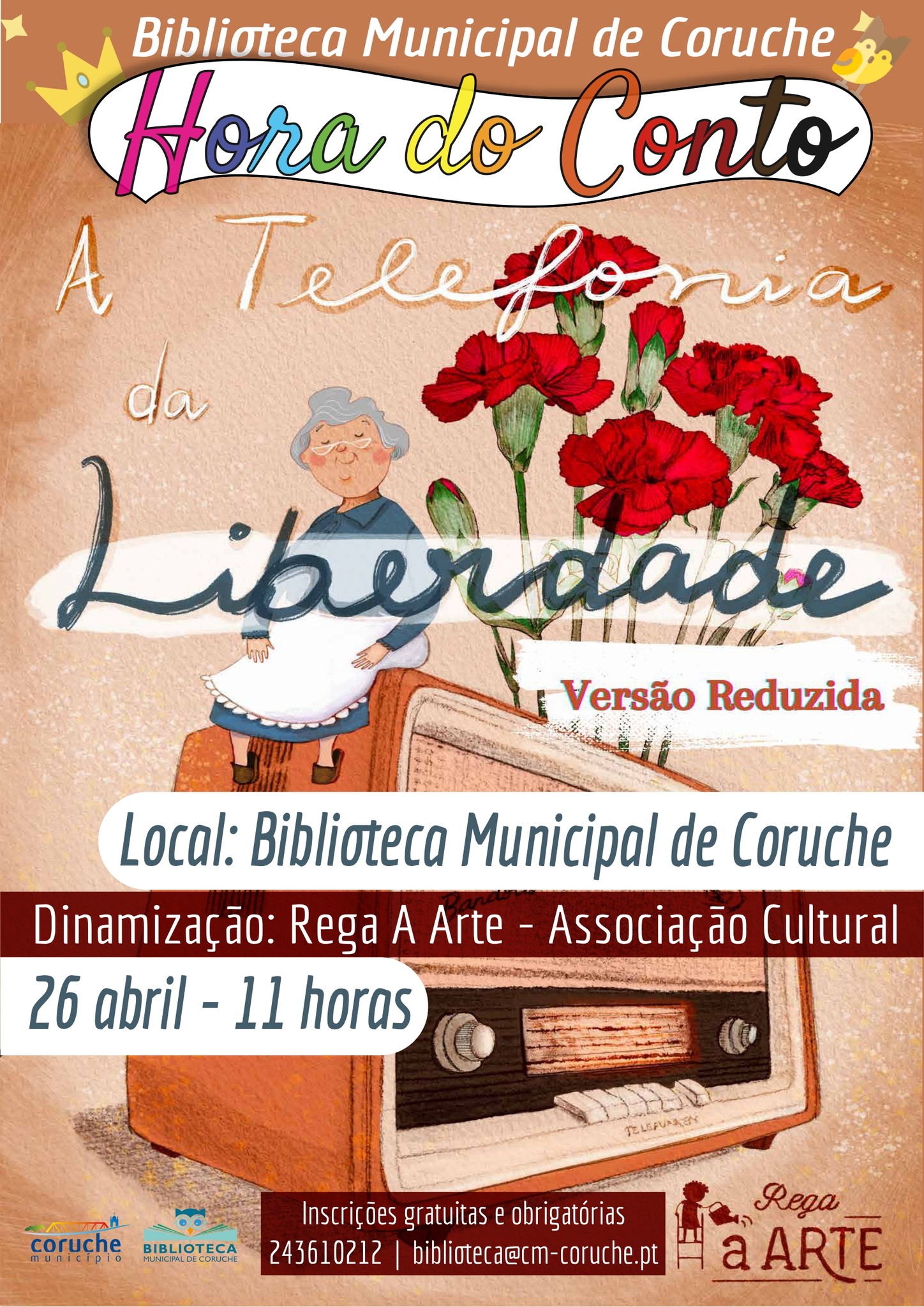 Capa do Evento Hora do conto - A telefonia da liberdade