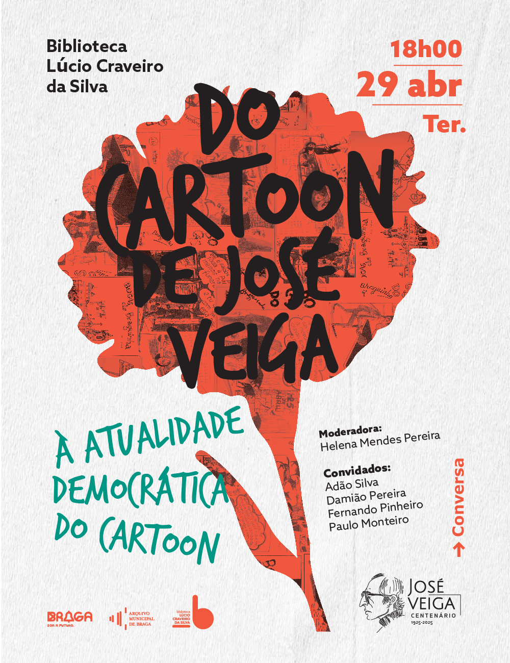 Capa Oficial do Evento DO CARTOON DE JOSÉ VEIGA À ATUALIDADE DEMOCRÁTICA DO CARTOON