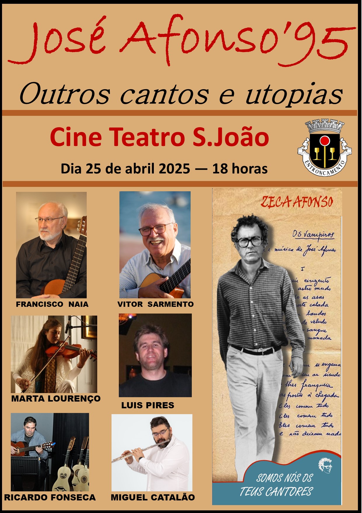 Capa do Evento José Afonso, outros cantos e utopias